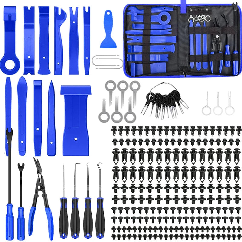 Hand-held Disassembly Tools Car Trim Removal Tool Panel Door Audio Trim Removal Kit Auto Clip Pliers Fastener Remover Set