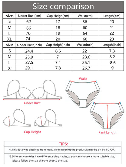 2-piece set of colorful lace combination for gathering and lifting daily bras lingerie set for women sexy  Lingerie 2 sets A2155