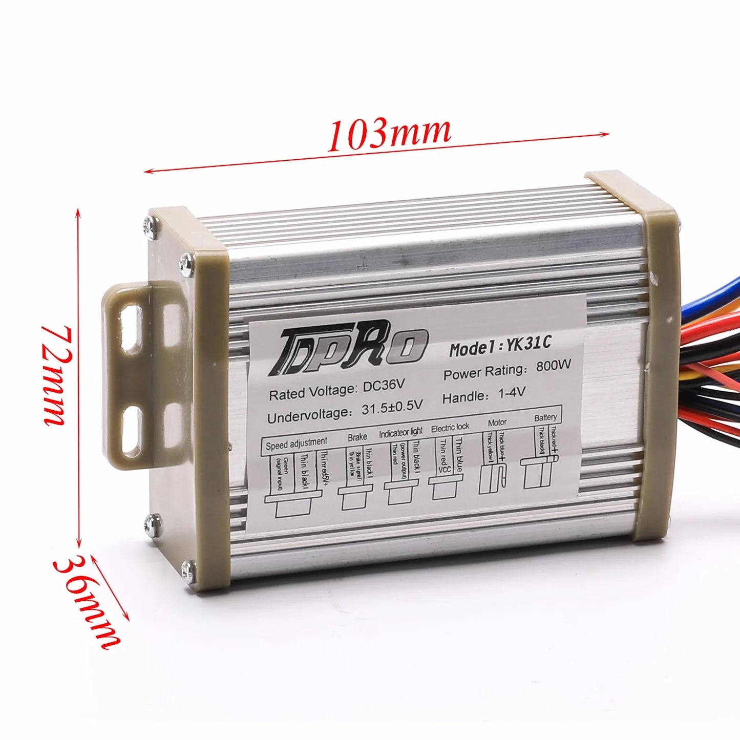 Go-kart Accelerator Pedal+Brush Forward Reverse Switch Knob+DC36V 800w Motor Brush Controller Motorcycle Accessories