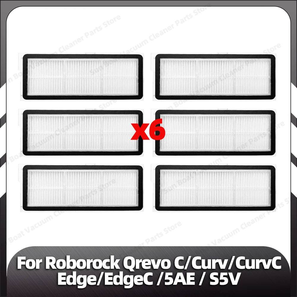 Fit for Roborock Qrevo C/Curv/CurvC/CurvC PRO/Edge/EdgeC/5AE/S5V/S5X/5AI/5XC Main Side Brush HEPA Filter Mop Pad Dust Bag Parts