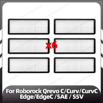 Fit for Roborock Qrevo C/Curv/CurvC/CurvC PRO/Edge/EdgeC/5AE/S5V/S5X/5AI/5XC Main Side Brush HEPA Filter Mop Pad Dust Bag Parts