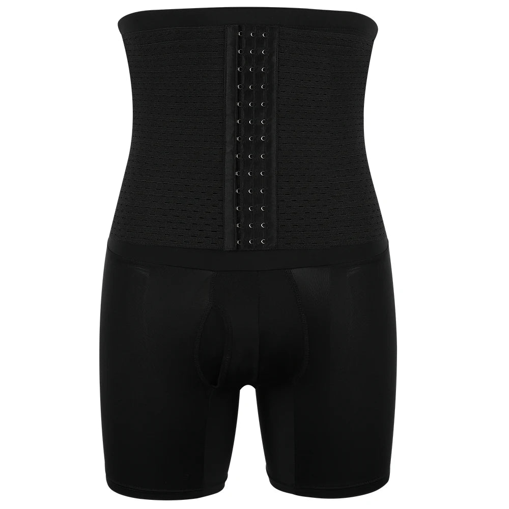 2 in 1 Mens Body Shaper Tummy Control Compression Shorts Waist Trainer Shapewear Butt Lifter Anti Chafing Boxer Underwear New in