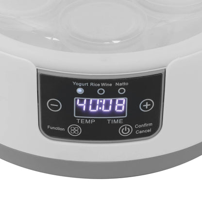 Electric Yogurt Maker+15W Power, Yogurt Maker+1.2L Capacity, Yogurt Maker Machine+21-45℃ Temp, For Homes Apartments Making Yogurt Rice Wine Natto