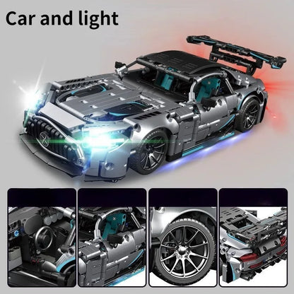 1:14 Sports Car RC Toy Car Building blocks Toy Birthday Gift MOC Sports Car Model Birthday Gift (1466+ particles)
