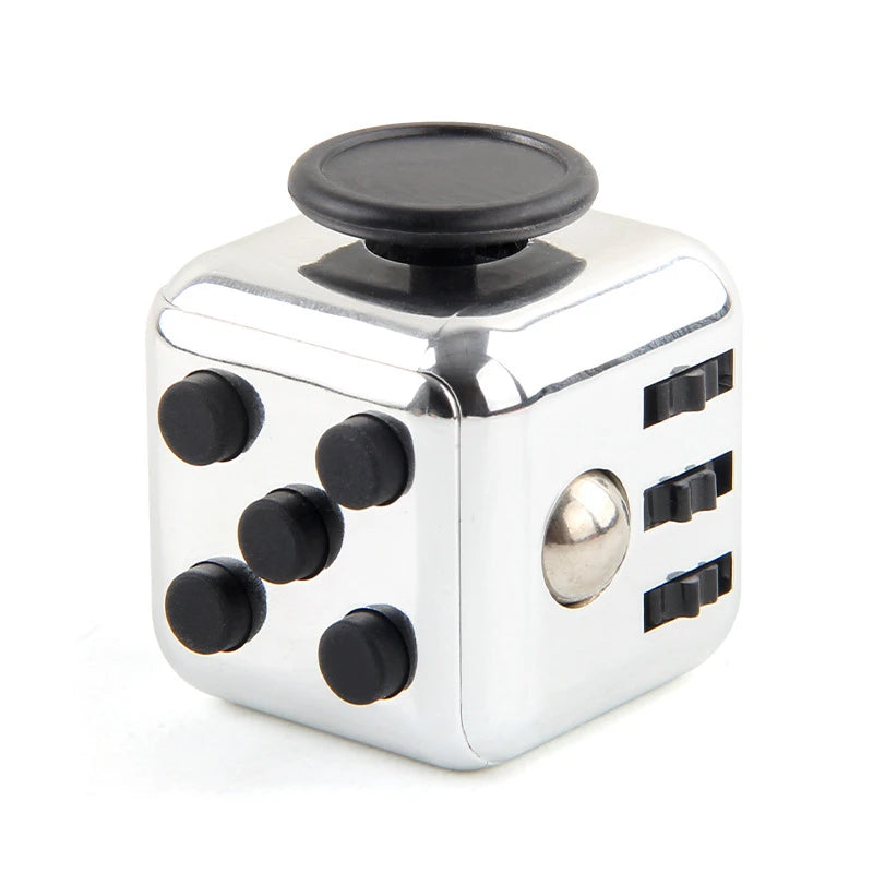 Creative Solid Color Fidget Dice Handheld Cube Release Stress Autism Anxiety Adult Kids Relief Anti-Stress Finger Children Toys