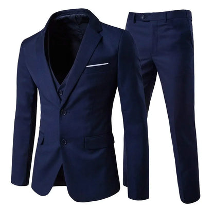Elegant Men Suits For Wedding 3 Pieces 2 Set Jackets Vest Pants  Blazers Outfit Business Classic Full 2024 Formal Costume