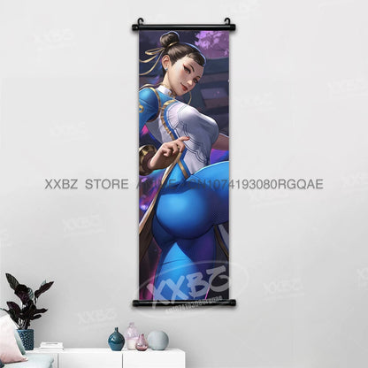 Fighting Game Street Fighter Home Decoration Hanging Painting Gouken Figures Wall Artwork Scrolls Picture Canvas Print Poster