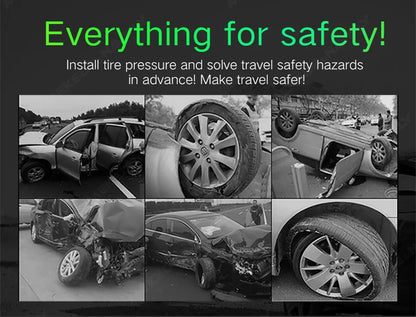 NaviFly Smart Car TPMS Tyre Pressure Sensor Monitoring System For Toyota Series Digital LCD Tire Display 4Pcs External Internal