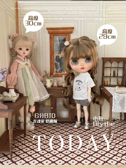 1/6 DIY Dollhouse Material Package Set Doll House Model Furniture Accessories Bjd Ob11 Blyth Soldier Lol Background Miniatures