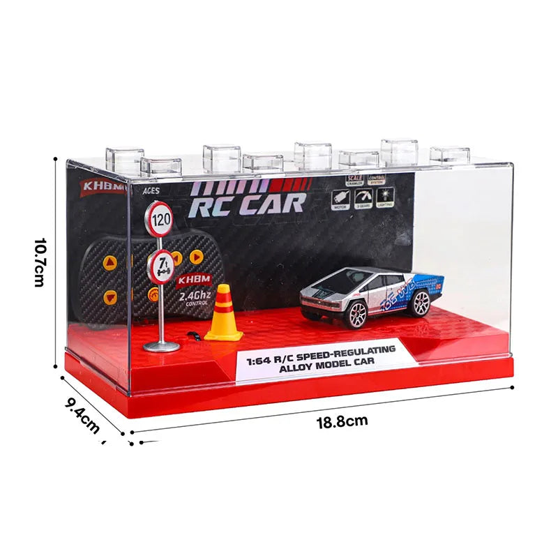 2026 Upgraded RC Car 1:64 Mini Alloy RC Drift Car Easy to Carry, 60mins Life.  Exquisite Gift Box An Ideal Toy Gift for Children