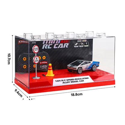 2026 Upgraded RC Car 1:64 Mini Alloy RC Drift Car Easy to Carry, 60mins Life.  Exquisite Gift Box An Ideal Toy Gift for Children