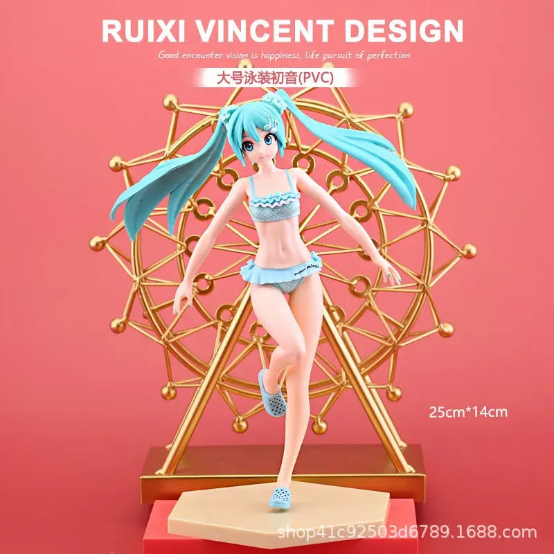 Anime Figure Hatsune Miku Model Statue Doll Beautiful Girl Sailor Moon Rem Asuna Cosplay Merchandise Collectible Gift For Fans