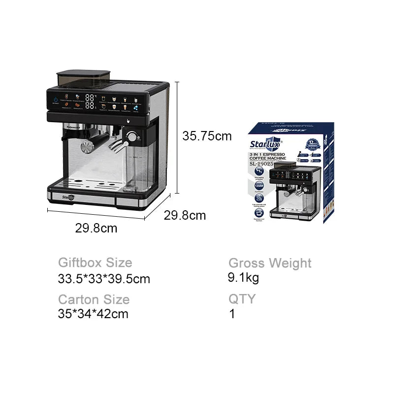 Home Coffee Machine Grinder Milk Carton Home Automatic Coffee Machine