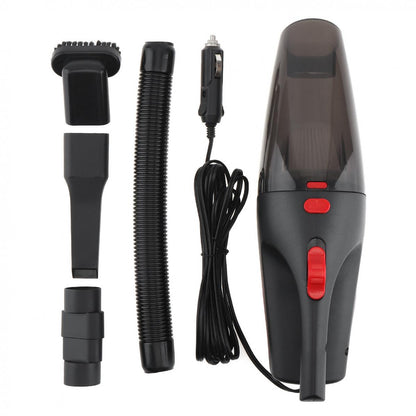 12V 5M 120W Car Vacuum Cleaner Wet Dry Portable Handheld Dual Use Mini Auto Vacuum Cleaner with Washable HEPA Filter LED Light