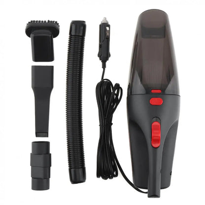 12V 5M 120W Car Vacuum Cleaner Wet Dry Portable Handheld Dual Use Mini Auto Vacuum Cleaner with Washable HEPA Filter LED Light