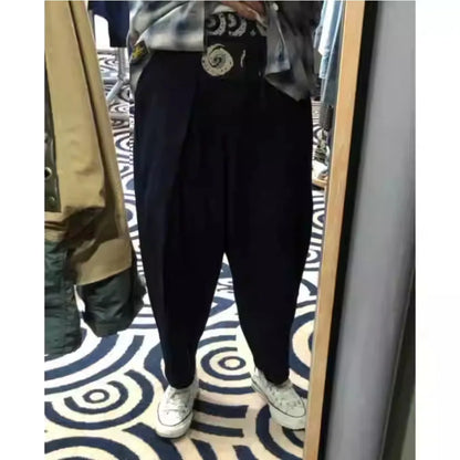 Kapitalvintage Hirata Kazuhiro Totem Cotton Whirlpool Elastic Waist Loose Men's and Women's Velcro Jeans
