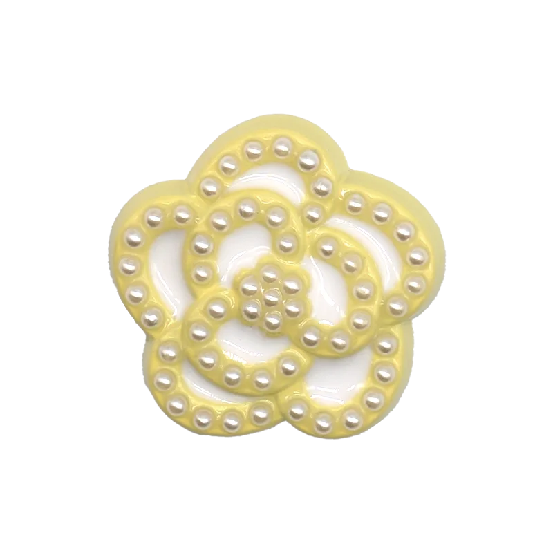 1/29PCS Acrylic Shoe Charms Golden Flower Heart Luxury Jewelry Shoe Accessories Fashion Women Shoe Decoration for Clog Sandal