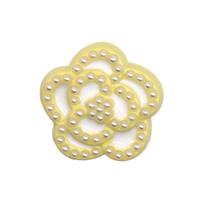1/29PCS Acrylic Shoe Charms Golden Flower Heart Luxury Jewelry Shoe Accessories Fashion Women Shoe Decoration for Clog Sandal