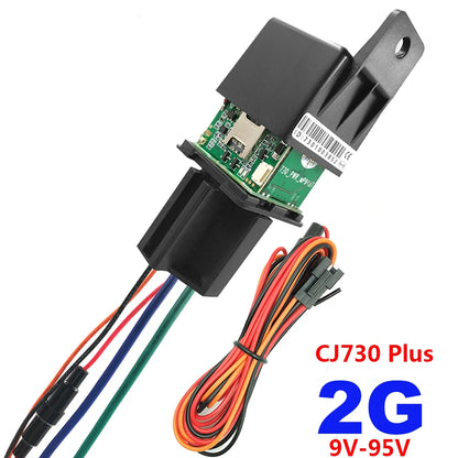 Latest Motorcycle Car Relay GPS Tracker 4G 95V hide Tracking Device Cut Off Oil Towed away ACC status Alarm Locator System free