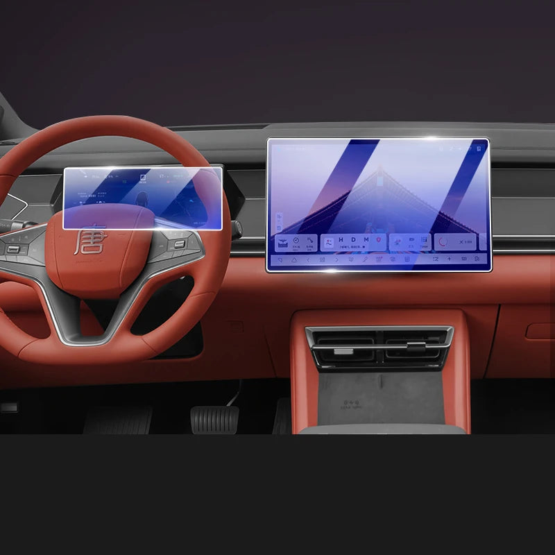 For BYD Sealion 8 Atto 8 Tang L Car Rear Air Conditioning Film Central Control Navigation Tempered Instrument Glass Accessories