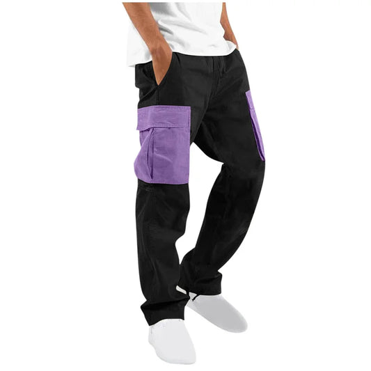 2026 spring autumn Men Multi-Pocket Cargo Trouser men Sports Casual straight pants Drawstring sweatpants Comfortable Cargo pants