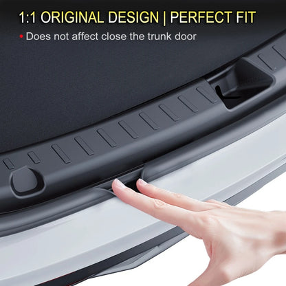 For Tesla Model Y Juniper 2025 2026 Trunk Threshold Strip TPE Mats Sill Guard Rear Cargo Kick Pad Protector Interior Accessories