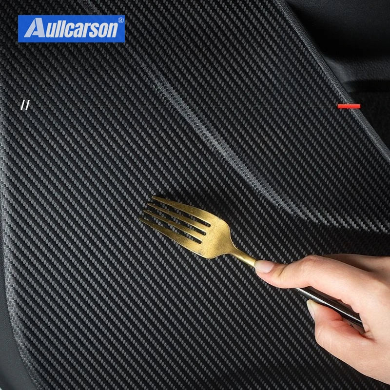 For BYD Sealion 7 EV 2025 Door Anti Kick Pad Protection Stickers Carbon Fiber Inner Side Edge Film Car Accessories Gift 4 Piece