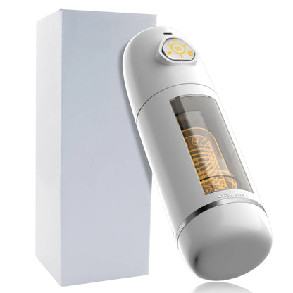 Fully automatic clamping and suction airplane cup suitable for male masturbation, penis extension time trainer, adult product