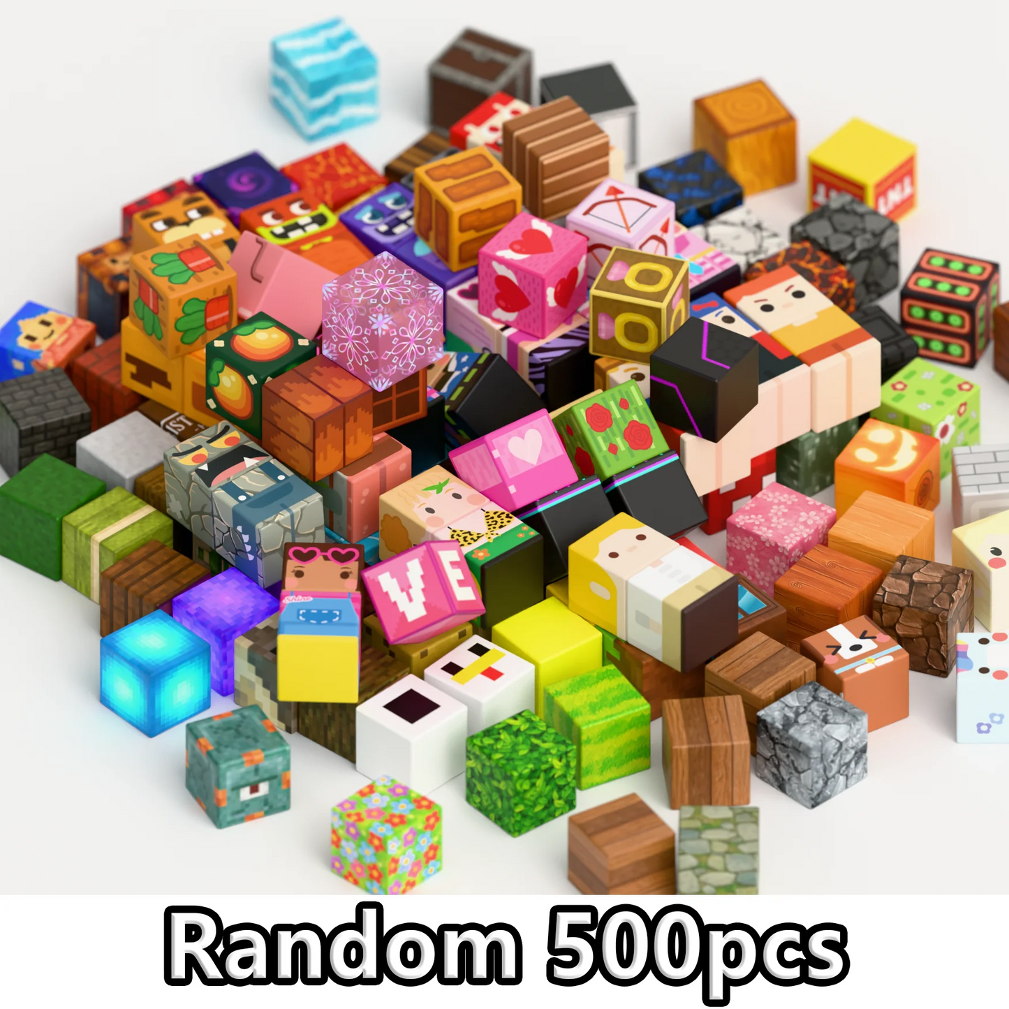 Magnetic Building Blocks Mine World Magnetic Pink Blossom Castle Brick Cube Toys Set STEM Sensory 2026 Gift for 3+ Boy Girl Kid