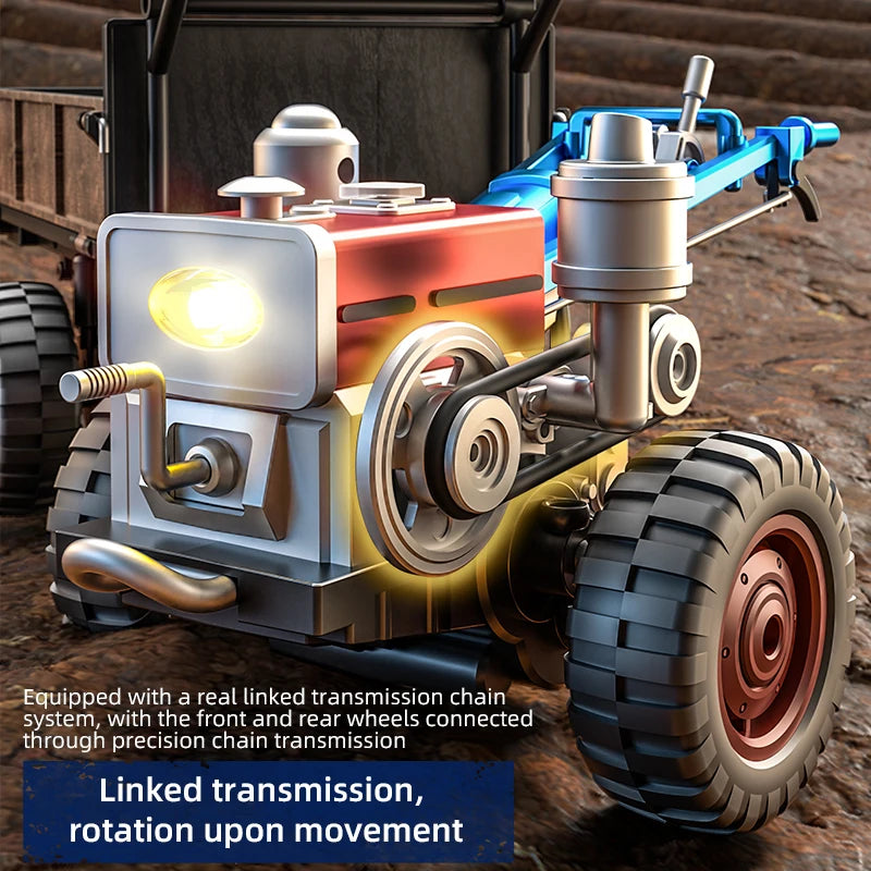 JHD For JJRC New Handheld Tractor C8836 Fully Proportional 4WD Simulation Tractor C8836 RC Toy Car With More Battery