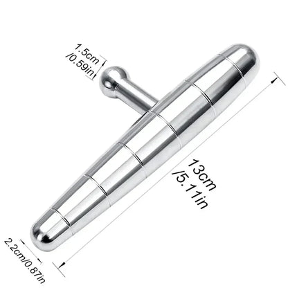 Stainless Steel Manual Deep Tissue Massage Tool, Trigger Point Massage T-Bar Full Body Massage Tool Full Body Fascial Relaxation