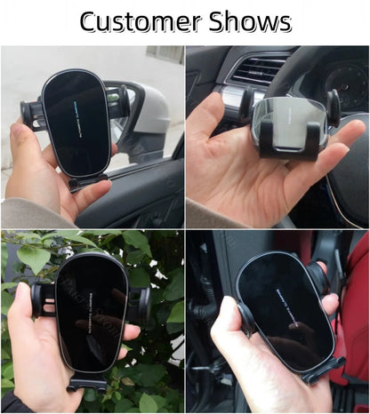 For Mercedes Benz CLA 200 2013-2019 Car Phone Holder 360 Rotatable Silicone Non-Slip 15W Wireless Charging Cars Accessories