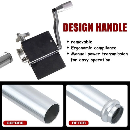 Tubing Beader Tool Manual Bead Roller Intake and Intercooler Piping Crimping Tool Fit 5/8" or Larger ID Tubes Aluminum