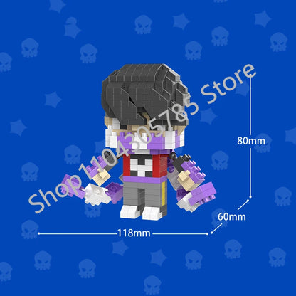 Mini Anime Brawl Stars Figures Pack Fashion Original Decorations Cartoon Heroes Model Dolls Boys Christmas Gifts Collectible