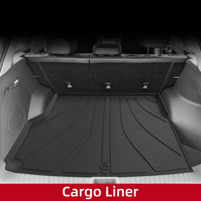 LUCKEASY Right Drive for Geely EX5 2025 2026 (not fit UK version) Car Floor Mats Cargo Liner Trunk Pad TPE Waterproof Black