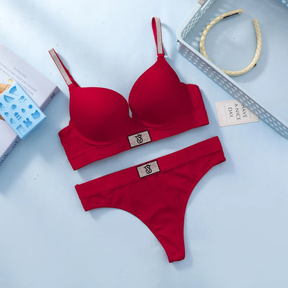 Victoria s Secret Comfortable Underwire Lingerie Set For Ladies Daily Wear Women Bra Set Lace Push Up Seamless