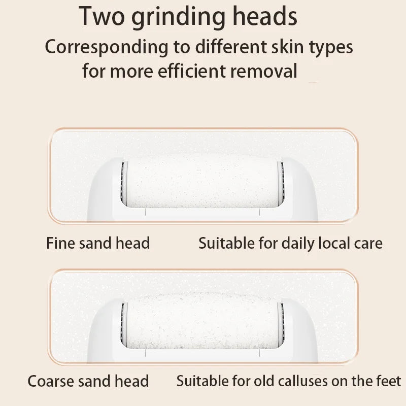 USB Electric Callus Remover Professional Rechargeable Foot File Grinder Pedicure Machine for Cracked Dead Skin And Heel Scrubbin