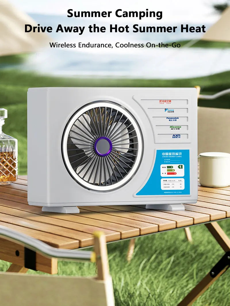 Lenovo Air-conditional Rechargeable Table Fan Portable Small Fan For Student Dormitory Computer Summer Gadget Home Desk Office