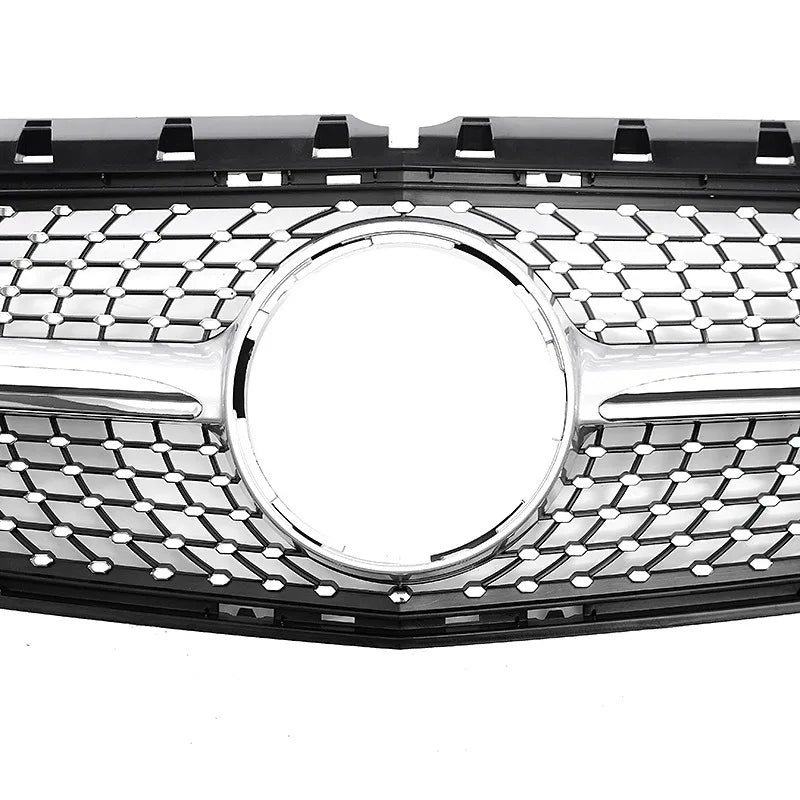 Diamond Front Grille For Mercedes Benz B-Class W246 B180 B200 B220 B250 2012 2013 2014 Grill Replacement Body Kits Auto Parts