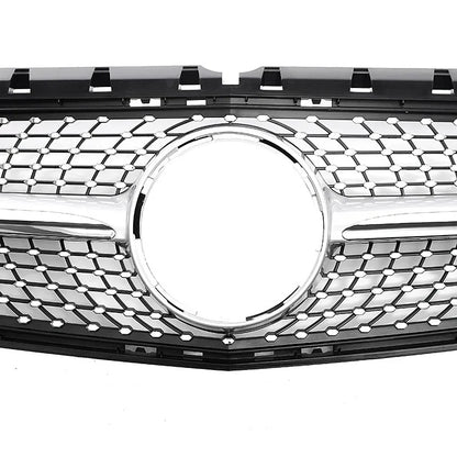 Diamond Front Grille For Mercedes Benz B-Class W246 B180 B200 B220 B250 2012 2013 2014 Grill Replacement Body Kits Auto Parts