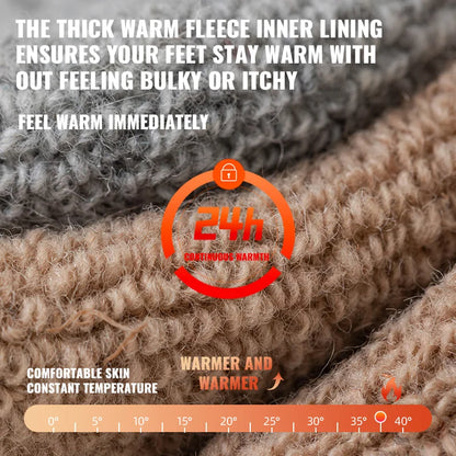 MiiOW Merino Wool Socks Thicken Thermal Winter Cushioned Heated Cold Resistant Cashmere Crew Sock Men Sheep Snow Warm Towel Sock