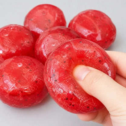 Squishy Handmade Watermelon Slush Toy Soft, Slow-Rebound Stress Relief Squeezy Toy Realistic Fruit Model Adult Gift