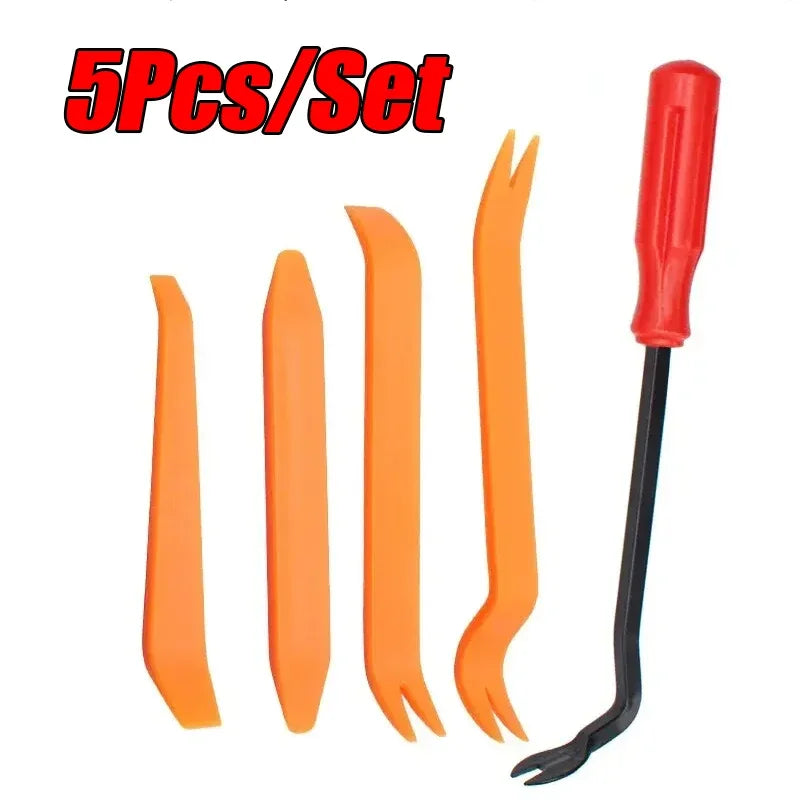 1-19pcs Car Hand Tool Set Car Disassembly Tool Kit Stereo Repair DVD Repair Tool Dashboard Removal Interior Plastic Trim Panel