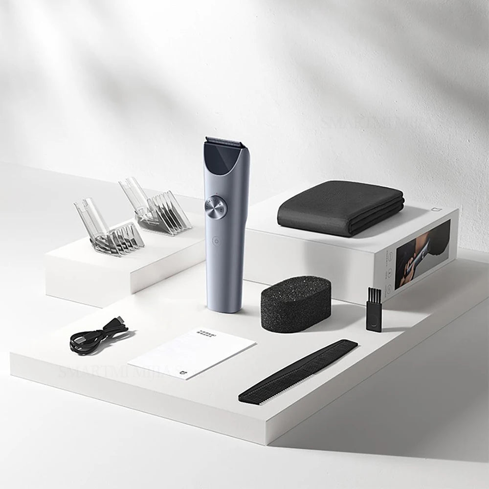 MIJIA Original Hair Clipper 2 Cutting Machine Trimmer Professional Titanium Alloy Blade Rechargeable Barber Shaver Cutter