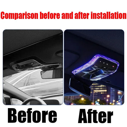 For Mercedes-Benz E-Class W214 S214 2024 car roof reading light transparent decorative frame car interior modification parts