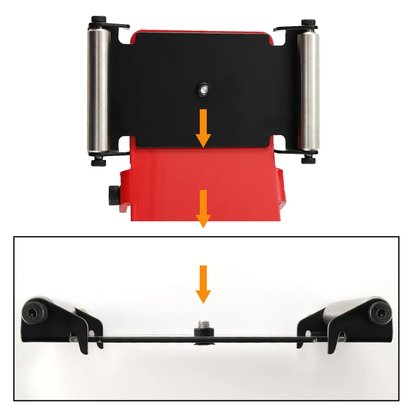 Portable Tire Jack Tool with Roller Plate Heavy Duty Tire Lifter Lifting Tool for Cars SUVs Trucks