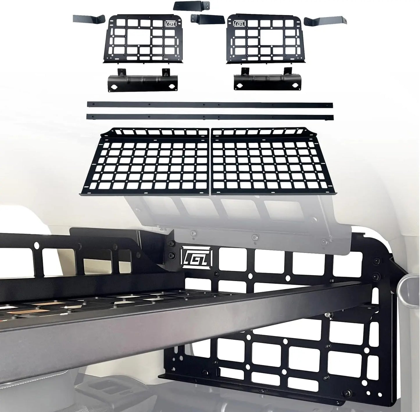 Fit for GWM Tank 300 2020 2021 2022 2023 2024 Trunk Shelf System Modular Storage Panel Luggage Organizers (Not for Hi4-T)