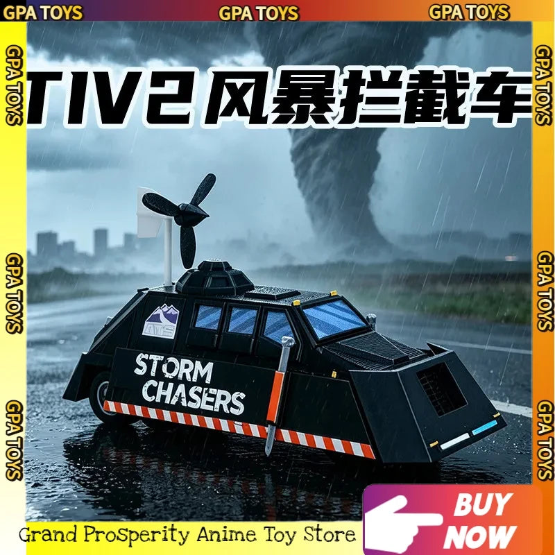 3D Printed Toy High Tech Storm Chaser, Movable And Lifting TIV2 Storm Interceptor Chaser Figure Model Collection Creative Gifts