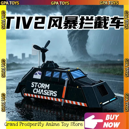 3D Printed Toy High Tech Storm Chaser, Movable And Lifting TIV2 Storm Interceptor Chaser Figure Model Collection Creative Gifts