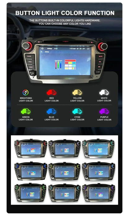 CHSTEK Android 13 Car Radio For Hyundai Santa Fe 2007 2008-2012 Head Unit Carplay Bluetooth WIFI 4G GPS Multimedia Vedio Player
